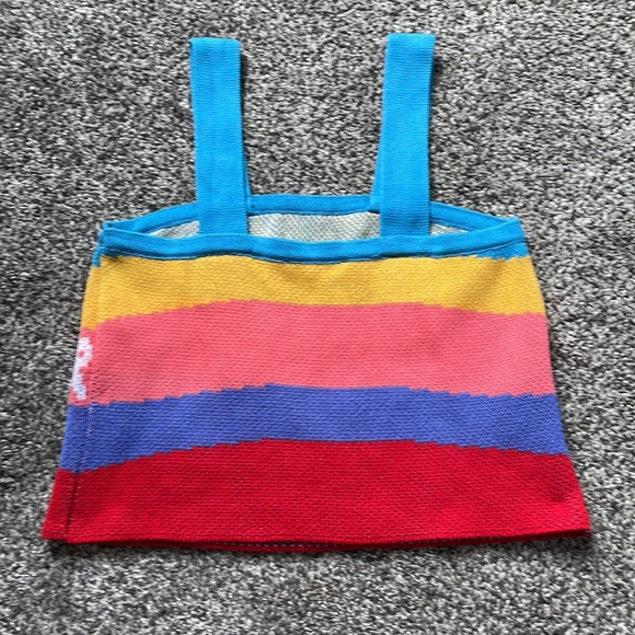 NWT.  MSFTSrep women’s wide spaghetti strap Crop Top.  Size XS - Picture 2 of 5